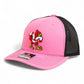 Louisville Cardinals Retro 3D Snapback Trucker Hat- Pink/ Black