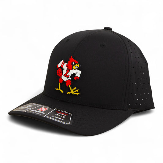 Louisville Cardinals Retro 3D Laser Perf R-Flex Cap- Black