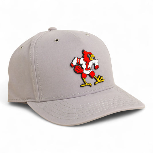 Louisville Cardinals Retro 3D Snapback Canvas Hat- Grey