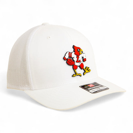 Louisville Cardinals Retro 3D Snapback Trucker Hat- White