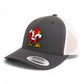 Louisville Cardinals Retro 3D YP Snapback Trucker Hat- Charcoal/ White
