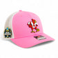 Louisville Cardinals Retro 2025 College World Series 3D Snapback Trucker Hat- Pink/ White