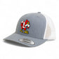 Louisville Cardinals Retro 3D YP Snapback Trucker Hat- Heather Grey/ White