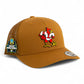 Louisville Cardinals Retro 2025 College World Series 3D YP Snapback Trucker Hat- Caramel