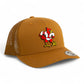 Louisville Cardinals Retro 3D YP Snapback Trucker Hat- Caramel