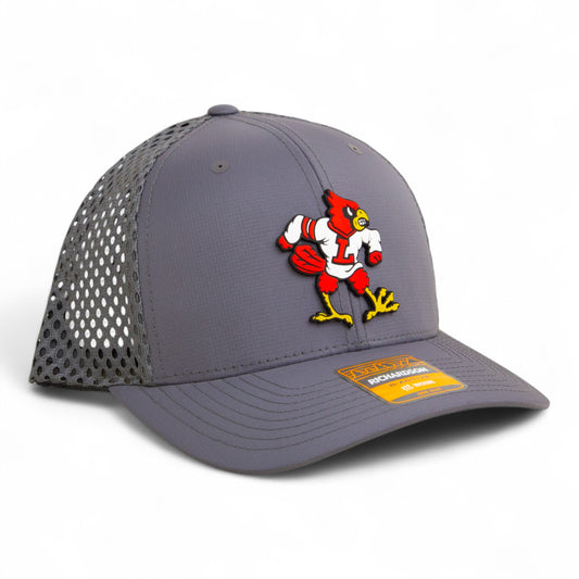 Louisville Cardinals Retro 3D Snapback Tilikum Trucker Hat- Charcoal