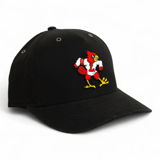Louisville Cardinals Retro 3D Snapback Canvas Hat- Black