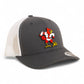 Louisville Cardinals Retro 3D YP Snapback Trucker Hat- Charcoal/ White