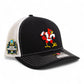 Louisville Cardinals Retro 2025 College World Series 3D Snapback Trucker Hat- Black/ White