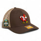Louisville Cardinals Retro 2025 College World Series 3D Snapback Tilikum Trucker Hat- Brown/ Tan