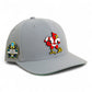 Louisville Cardinals Retro 2025 College World Series 3D Snapback Surge Trucker Hat- Grey
