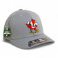 Louisville Cardinals Retro 2025 College World Series 3D Laser Perf R-Flex Cap- Grey