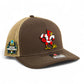 Louisville Cardinals Retro 2025 College World Series 3D Snapback Trucker Hat- Brown/ Tan
