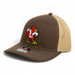 Louisville Cardinals Retro 3D Snapback Trucker Hat- Brown/ Tan