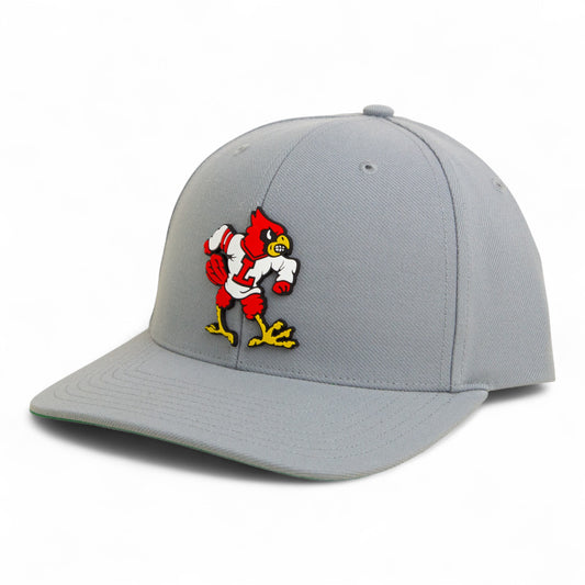 Louisville Cardinals Retro 3D Snapback Surge Trucker Hat- Grey
