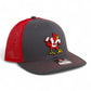 Louisville Cardinals Retro 3D Snapback Trucker Hat- Charcoal/ Red