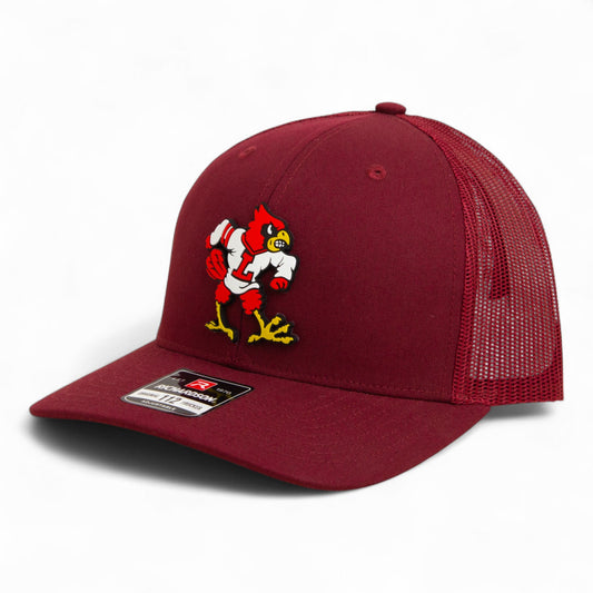 Louisville Cardinals Retro 2025 College World Series 3D Snapback Trucker Hat- Cardinal