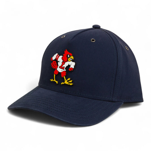 Louisville Cardinals Retro 3D Snapback Canvas Hat- Navy