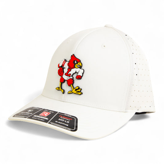 Louisville Cardinals Retro 3D Laser Perf R-Flex Cap- White