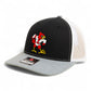Louisville Cardinals Retro 3D Snapback Trucker Hat- Black/ White/ Heather Grey