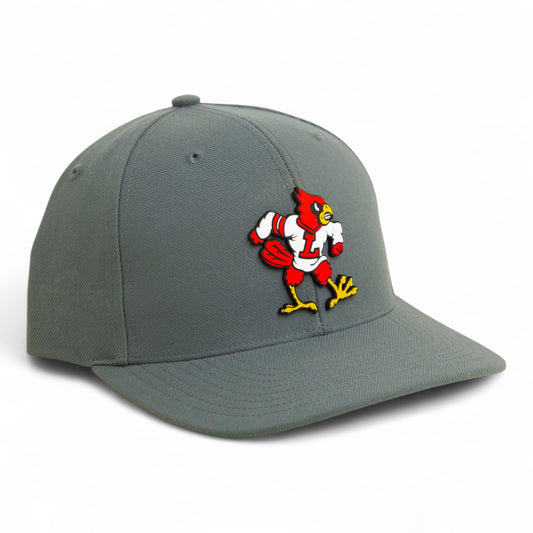 Louisville Cardinals Retro 3D Snapback Surge Trucker Hat- Charcoal