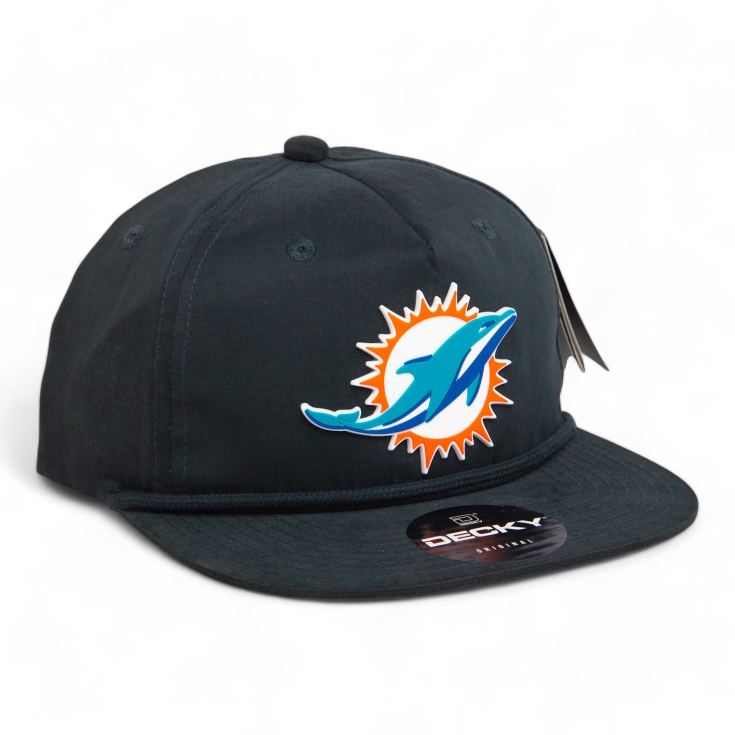 Miami Dolphins 3D Classic Rope Hat- Charcoal