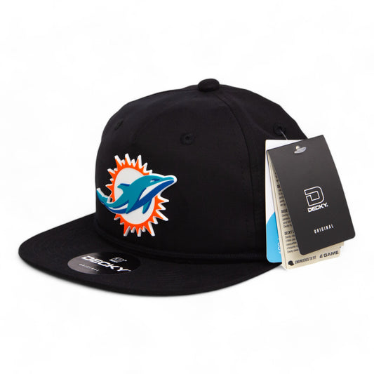 Miami Dolphins 3D Classic Rope Hat- Black