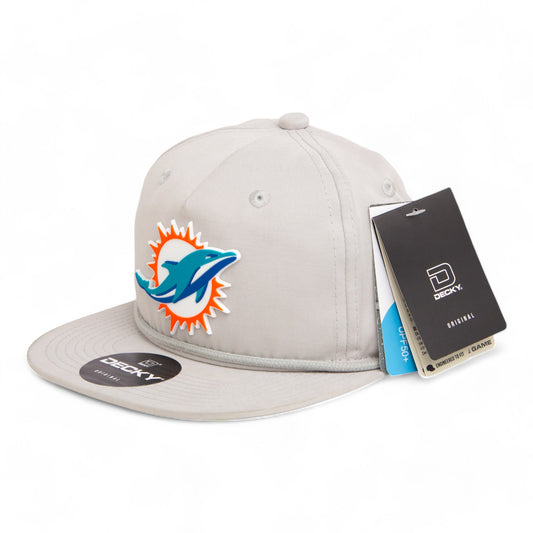 Miami Dolphins 3D Classic Rope Hat- Grey