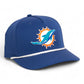 Miami Dolphins 3D Five Panel Classic Rope Hat- Light Blue/ White