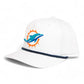 Miami Dolphins 3D Five Panel Classic Rope Hat- White/ Navy