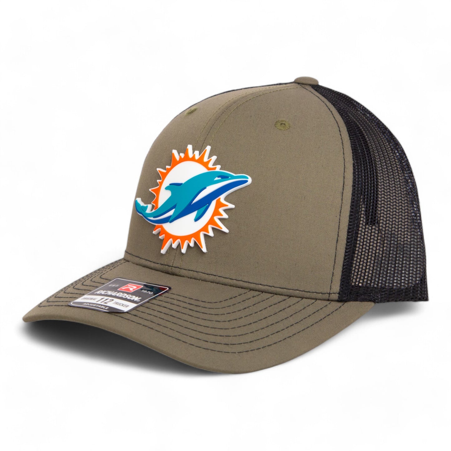 Miami Dolphins 3D Snapback Trucker Hat- Loden/ Black