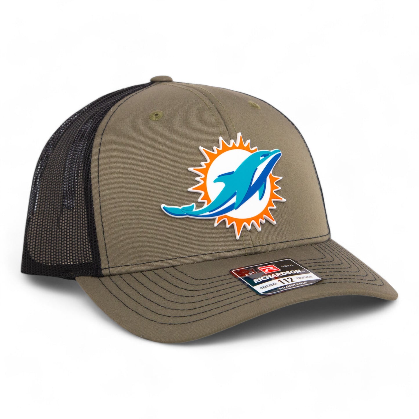 Miami Dolphins 3D Snapback Trucker Hat- Loden/ Black