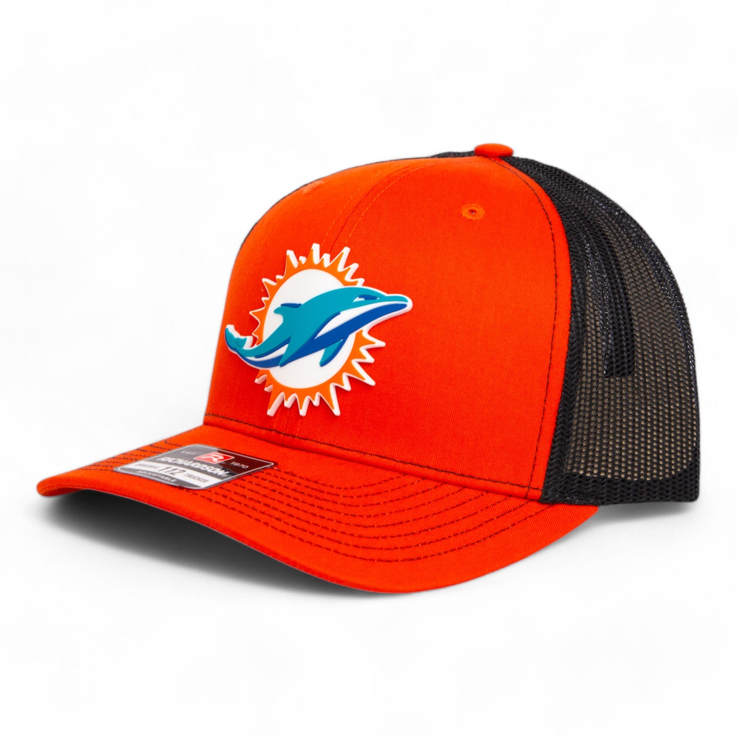 Miami Dolphins 3D Snapback Trucker Hat- Orange/ Black