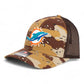 Miami Dolphins 3D Snapback Trucker Hat- Desert Camo/ Brown