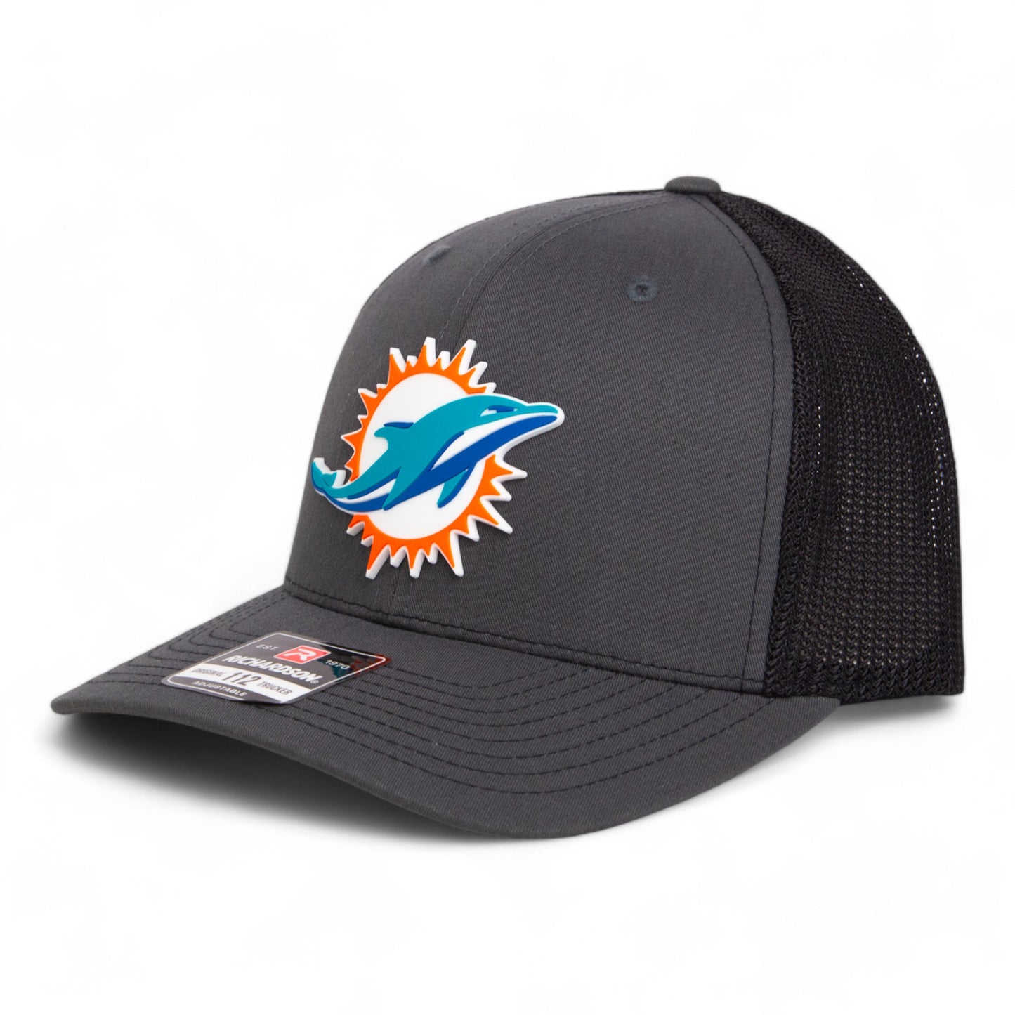 Miami Dolphins 3D Snapback Trucker Hat- Charcoal/ Black