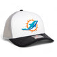 Miami Dolphins 3D Snapback Trucker Hat- White/ Silver/ Black