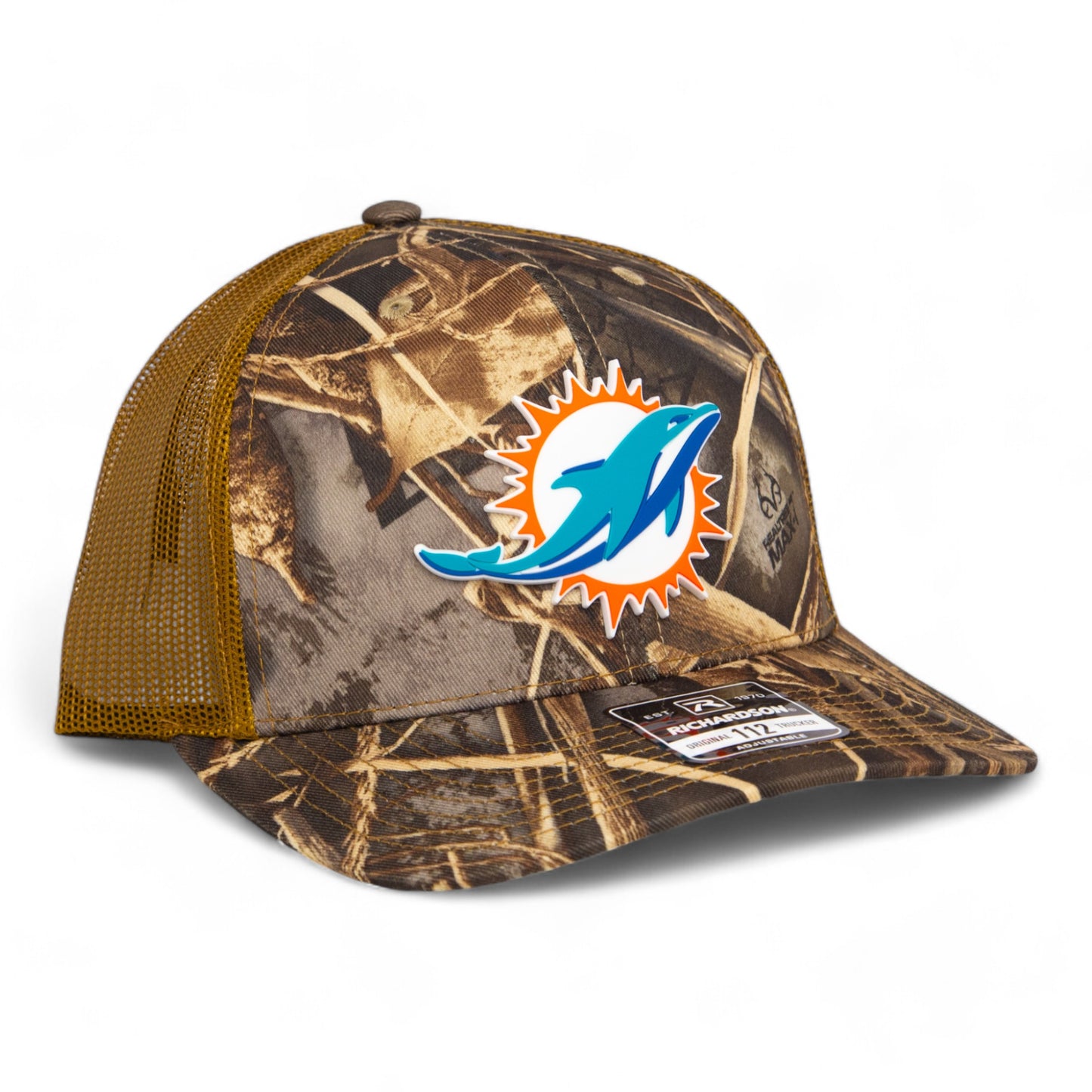 Miami Dolphins 3D Snapback Trucker Hat- Realtree Max 7/ Buck