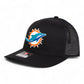 Miami Dolphins 3D Snapback Trucker Hat- Black