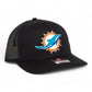 Miami Dolphins 3D Snapback Trucker Hat- Black