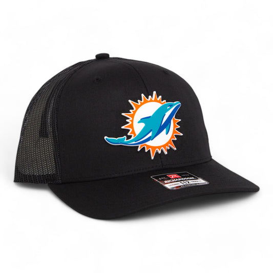 Miami Dolphins 3D Snapback Trucker Hat- Black