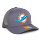 Miami Dolphins 3D Snapback Tilikum Trucker Hat- Charcoal