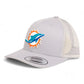 Miami Dolphins 3D YP Snapback Trucker Hat- Silver