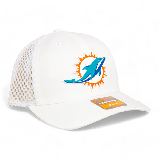 Miami Dolphins 3D Snapback Tilikum Trucker Hat- White