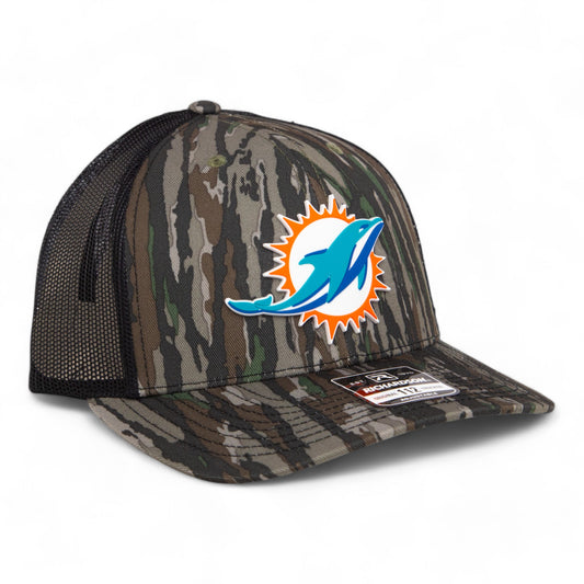 Miami Dolphins 3D Snapback Trucker Hat- Realtree Original/ Black