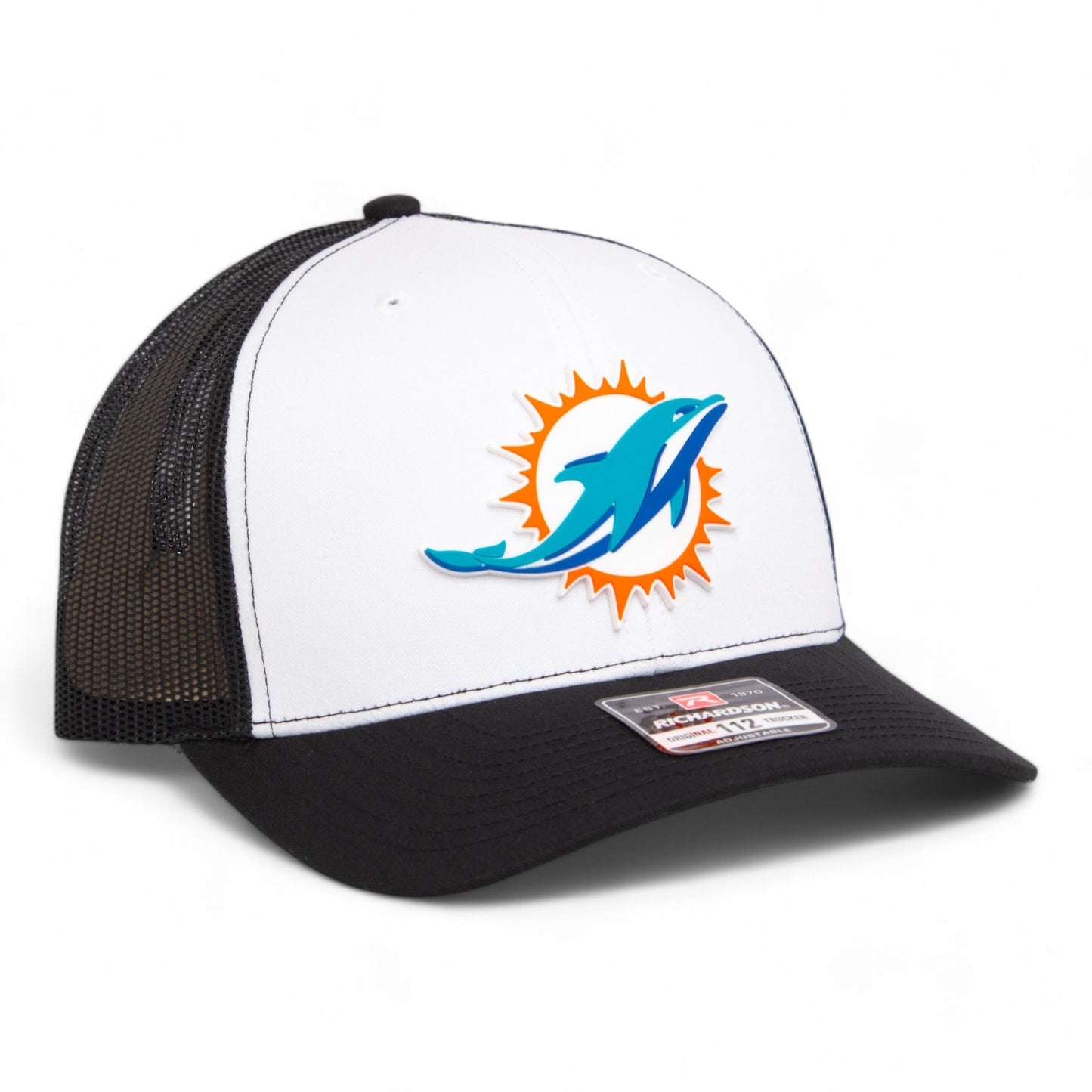 Miami Dolphins 3D Snapback Trucker Hat- White/ Black