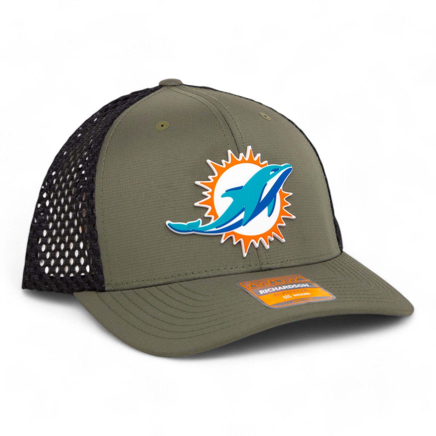 Miami Dolphins 3D Snapback Tilikum Trucker Hat- Loden/ Black