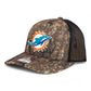 Miami Dolphins 3D Snapback Trucker Hat- Realtree Timber/ Black