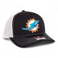 Miami Dolphins 3D Snapback Trucker Hat- Black/ White