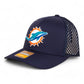 Miami Dolphins 3D Snapback Tilikum Trucker Hat- Navy