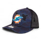 Miami Dolphins 3D Snapback Trucker Hat- Admiral Duck Camo/ Black